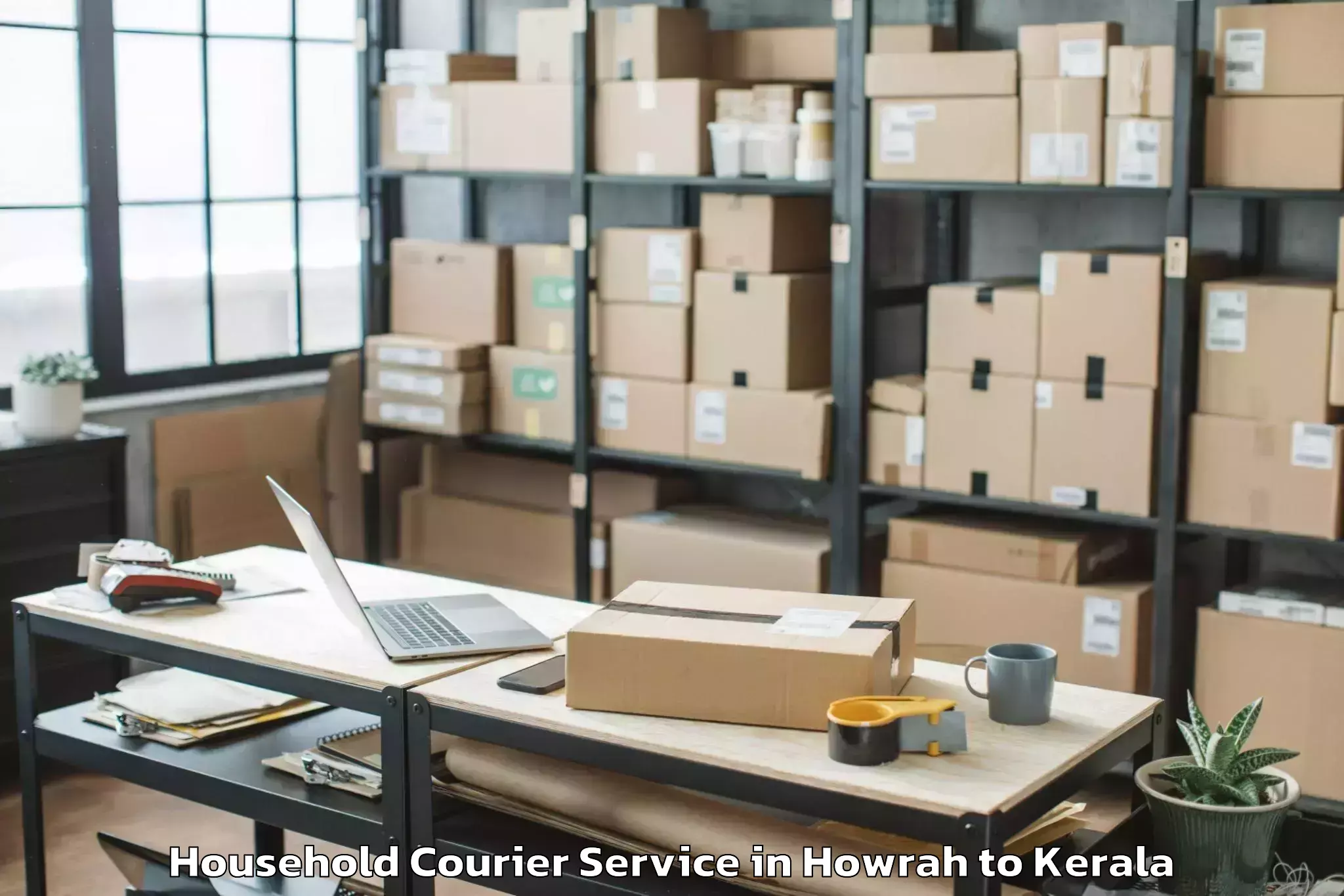 Affordable Howrah to Ayoor Household Courier